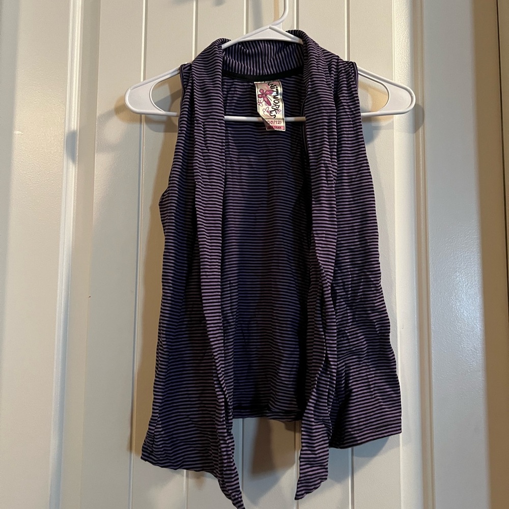 Striped vest cardigan!